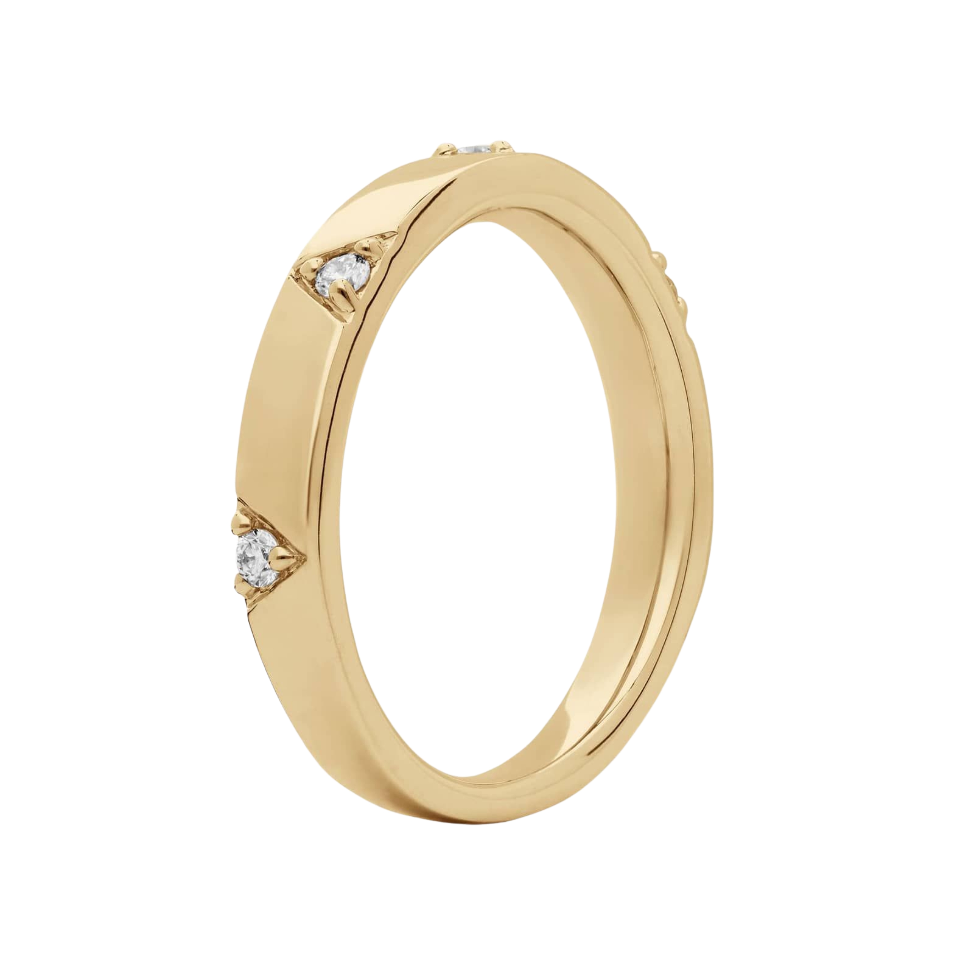0.10ctw Diamond  Wedding Band in 14K Yellow Gold